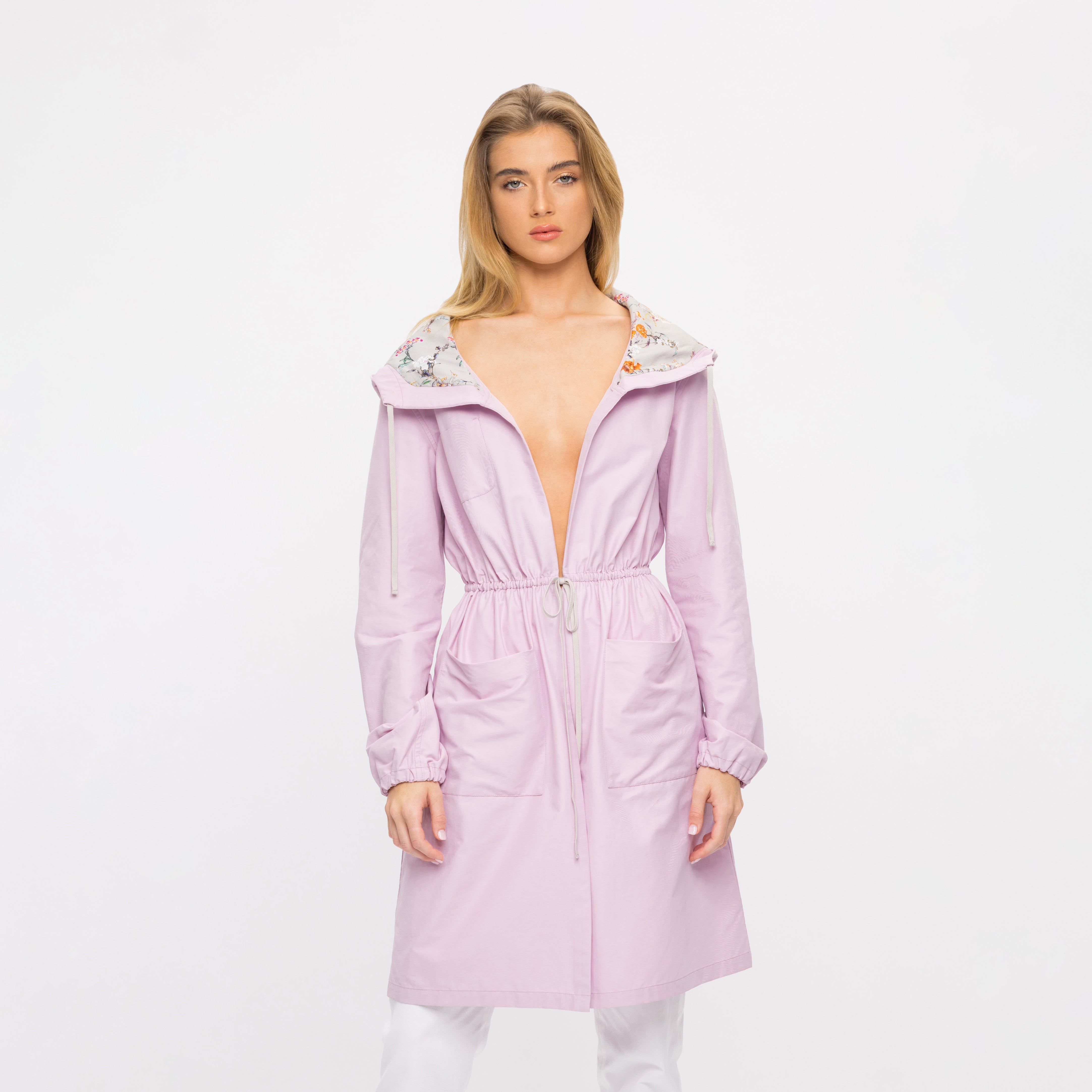 Drawstring Raincoat